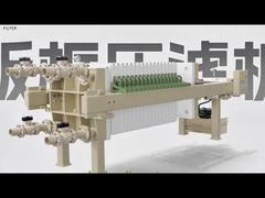 Máy ép lọc khung bản thủy lực tự động để khử nước hóa chất