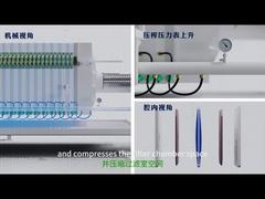 Thiết bị khử nước bùn cấp công nghiệp bằng máy ép lọc băng hoạt động liên tục 24 giờ