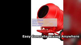 Máy trộn bê tông đẩy tay cầm tay cho công việc xây dựng nhỏ