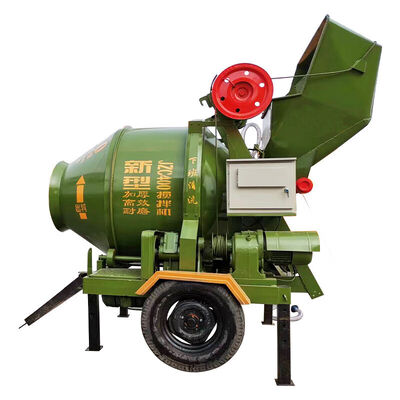 Cement Plant Equipments Tilted Drum Concrete Mixer Diesel Mobile Mixer for Mine Road Construction