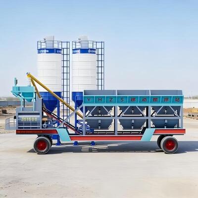 JS Mobile Forced Mixing Plant Portable Concrete Mixing Station Cement Plant Equipments