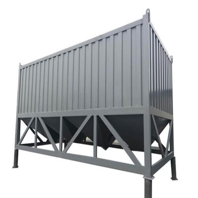 Low Profile Horizontal Cement Silo, Bulk Powder Storage Horizontal Cement Tank Cement Plant Equipments