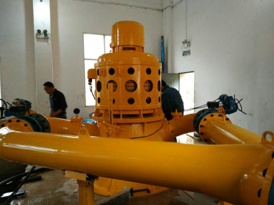 Bộ phát điện Hydroturbine thẳng đứng xiên 200KW Súng phun kép