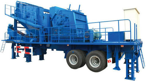 Máy nghiền đá Trạm nghiền di động Tiết kiệm nhiên liệu YDS Tính di động tốt