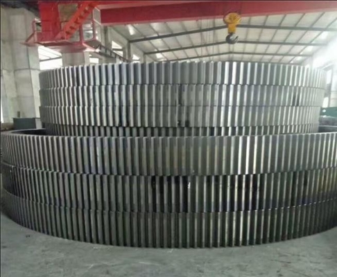 ZG45 ZG42CrMO Bánh răng chu vi lò quay Vòng lớn cho nhà máy khai thác có thể tùy chỉnh