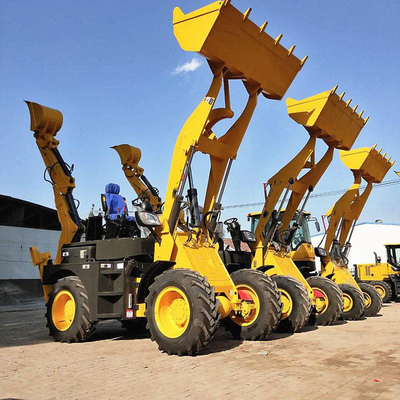 Máy xúc lật Backhoe Máy móc xây dựng hạng nặng Gầu đổ khoảng cách 1022mm