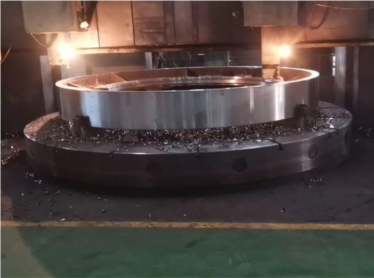Vành răng lớn của cối xay bi bằng thép đúc chịu mài mòn, bánh răng bằng thép hợp kim, hỗ trợ tùy chỉnh