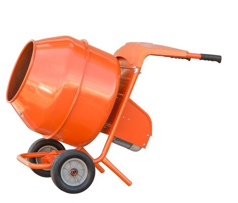 Thiết bị nhà máy xi măng được trang bị trống chống ăn mòn và khung xe tay di động cho các hoạt động trộn bê tông