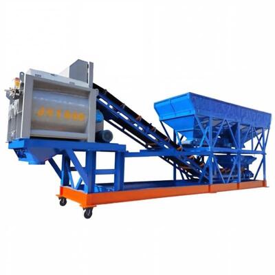 Nhà máy trộn ép di động JS Nhà máy trộn bê tông di động Thiết bị nhà máy xi măng
