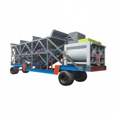 Máy trộn bê tông di động JS, nhà máy trộn cưỡng bức, vận chuyển nhanh, thiết bị nhà máy xi măng