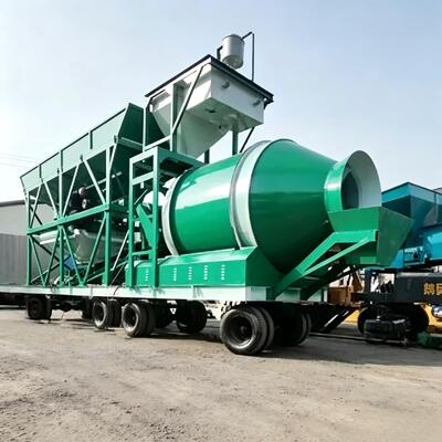 Nhà máy trộn bê tông di động JZM hiệu quả cao Thiết bị nhà máy xi măng Trạm trộn trống có trọng lượng chính xác
