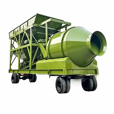 Nhà máy xăng di động JZM Máy trộn trống cho dự án xây dựng khẩn cấp và từ xa Thiết bị nhà máy xi măng