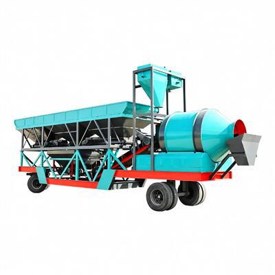 Di chuyển nhanh chóng JZM Đường trộn bê tông trống di động Không cần nền tảng phức tạp Thiết bị nhà máy xi măng