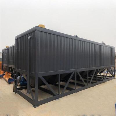 Thiết bị nhà máy xi măng Nhà máy cung cấp bể xi măng ngang Lớp đơn và hai Lớp silo xi măng ngang Với nhiều cổng xả
