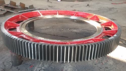 10 Mô-đun Bánh răng dầm 16000mm cho lò quay và bánh răng chu vi máy nghiền giá xuất xưởng