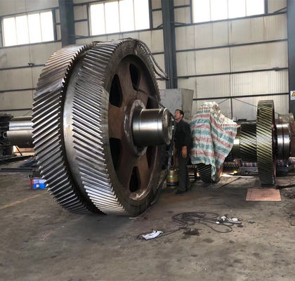 Đúc nhà máy bóng thép và lò quay bánh răng nhỏ và bánh răng giá xuất xưởng