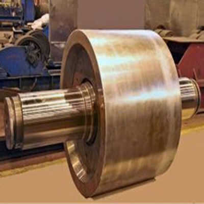 Thép rèn lớn DIN Xi măng Lò quay hỗ trợ Con lăn và Trục ZG35SiMn