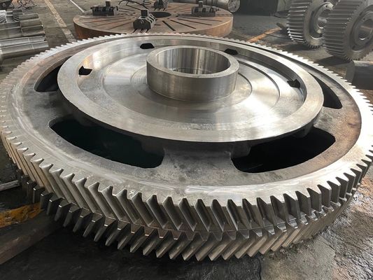 Bánh răng truyền động bằng thép gia công chính xác và Bánh răng trụ xoắn ốc Spur dia 16000mm